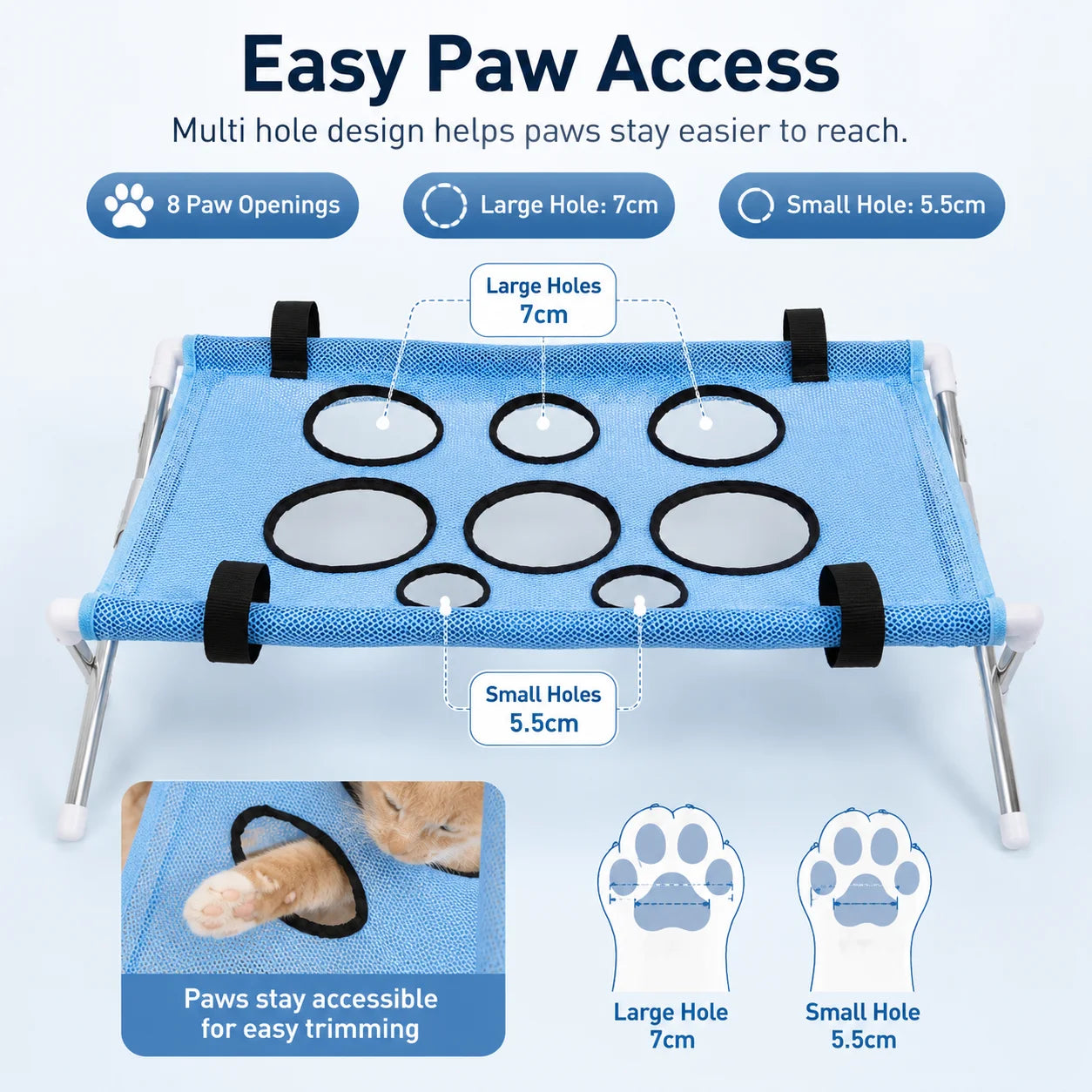 EasyBath™ מעמד רחצה וטיפוח מתקפל